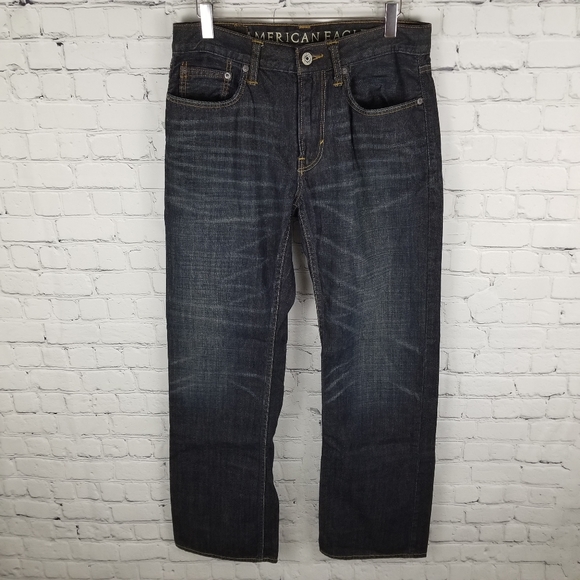 AMERICAN EAGLE | Low Rise Bootcut dark wash jeans - Picture 4 of 8